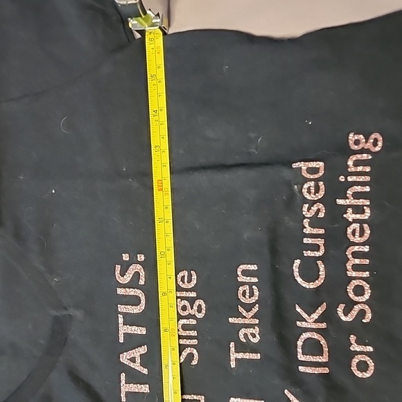 Perfect Christmas present FUN Women's black with glitter Girls Night shirt - Picture 5 of 6